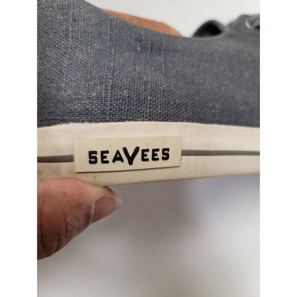 SeaVees Hermosa Plimsoll Men's Canvas Sneakers Size 9 Gray Casual Fashionable - Picture 7 of 9